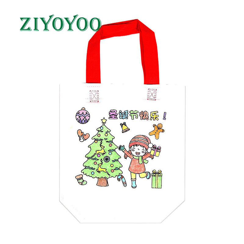 Custom Fashion Shopper Tote Reusable Recycled Eco Fabric Nonwoven Shopping Bag