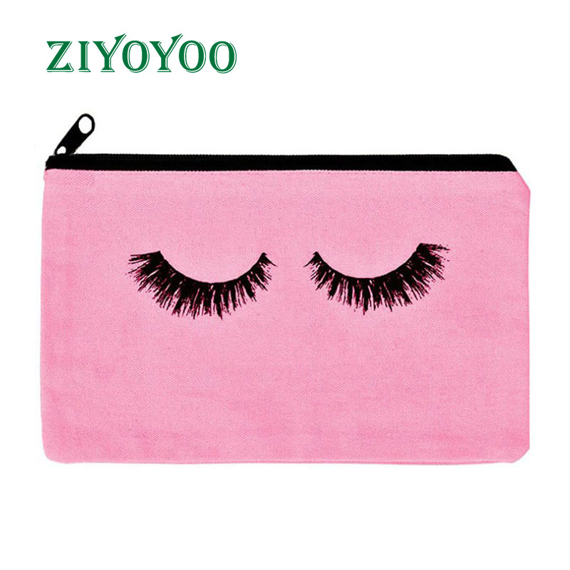 Canvas Cosmetic Bag, Canvas Makeup Bag Pouch, Custom Logo Makeup Bag