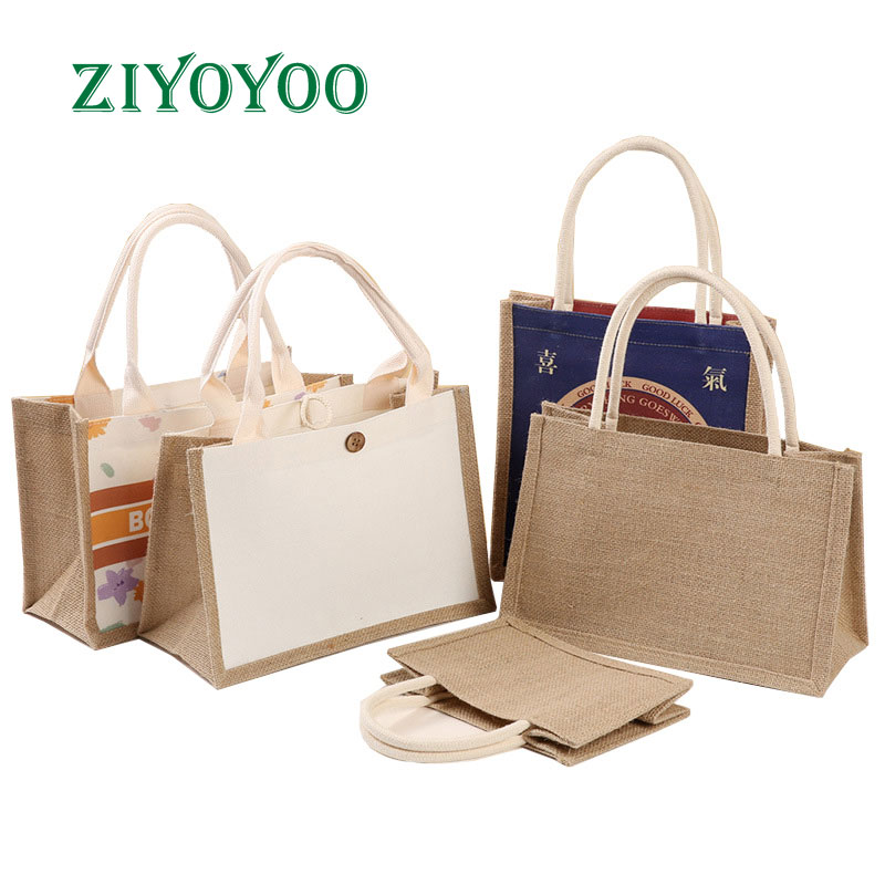 jute beach bag,sac en jute,tote bags with custom printed logo,jute bag