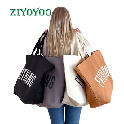 large canvas tote bag
