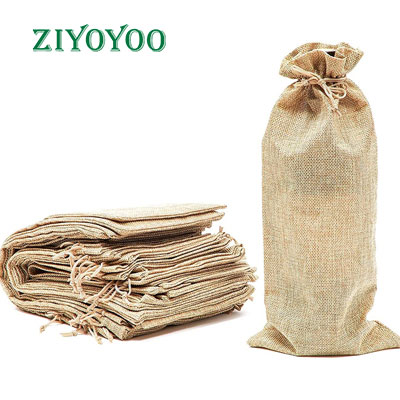 burlap bags drawstring