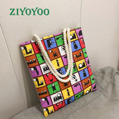 canvas tote bag with zipper