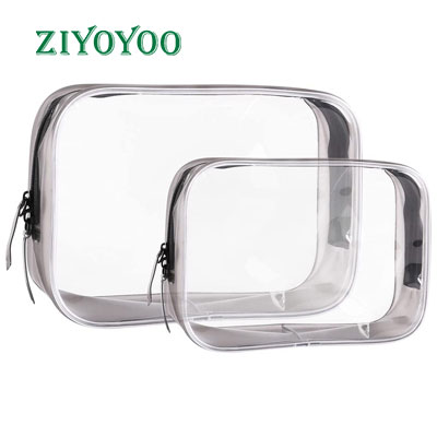 clear toiletry bag