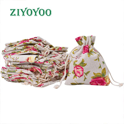 drawstring jute bag pouch	