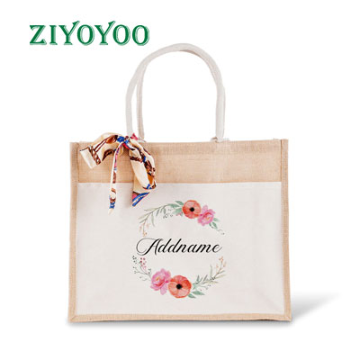small burlap bags	