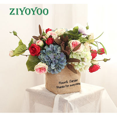 jute flower bag