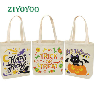 Halloween Canvas Tote Bags