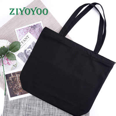 blank Custom organic cotton canvas tote bags