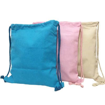 Cotton Canvas Drawstring Backpack