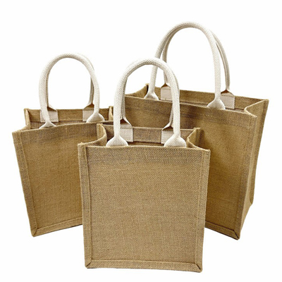 large jute tote bag