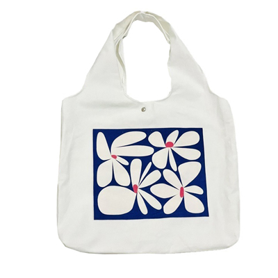 Cotton Canvas Cosmetic Bag with Zipper