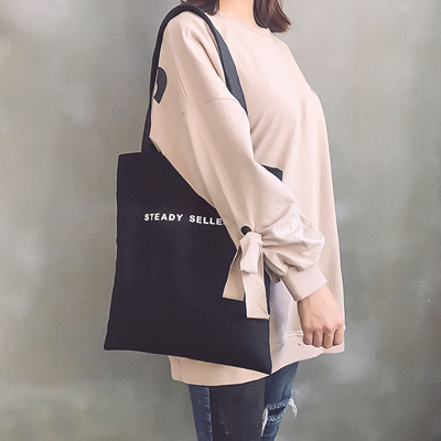 100% canvas shopping bag custom logo 10oz cotton canvas tote bag