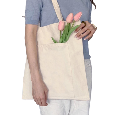 plain white blank cotton canvas tote bag