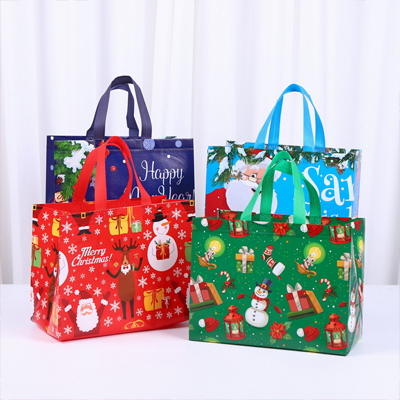 christmas kids diy handmade non-woven fabric crossbody bags