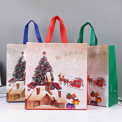 christmas eco-friendly non woven tote bag