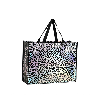 custom print iridescent non woven gift tote bag