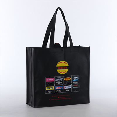 black gold pp non woven fabric bag